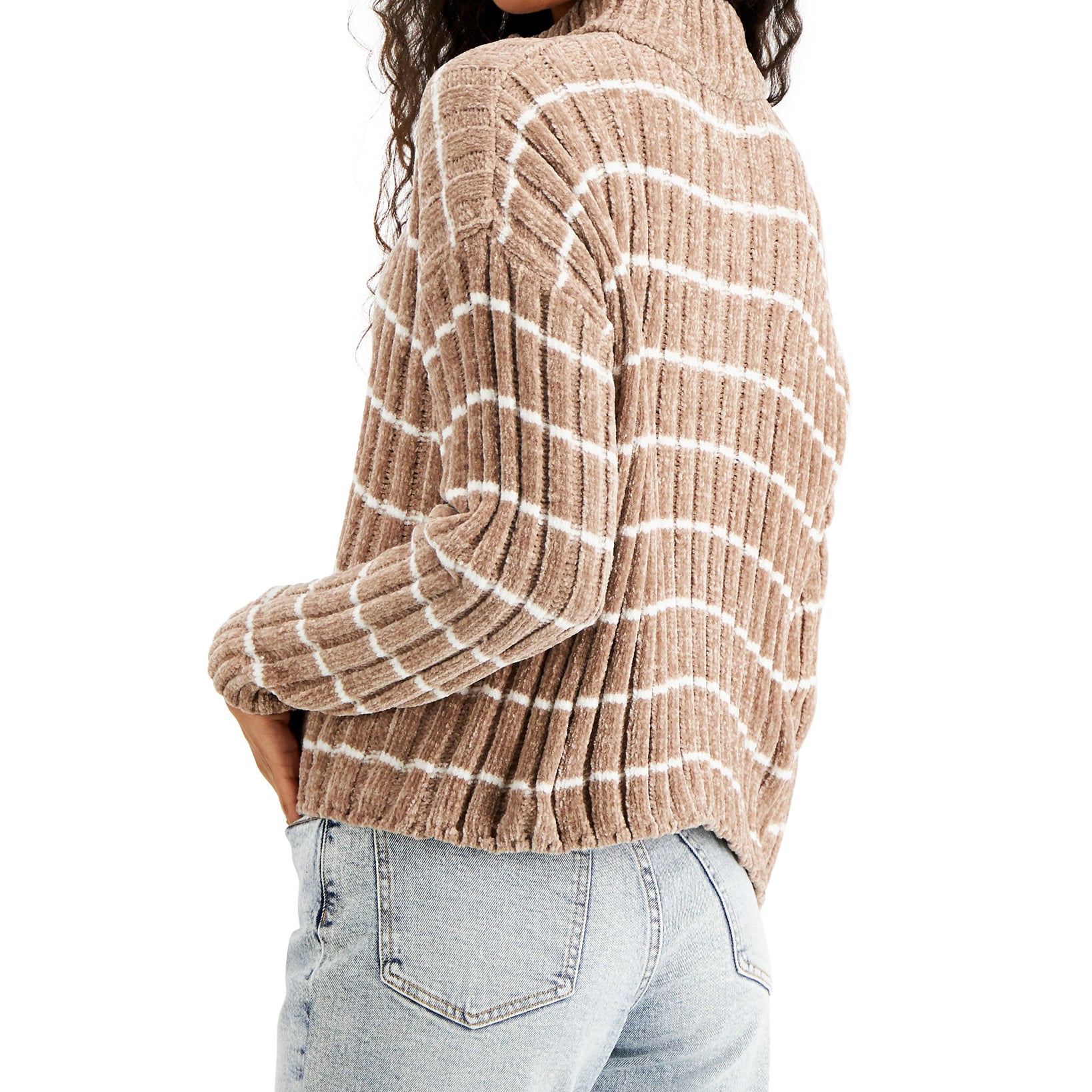 Hippie Rose Women Ribbed Chenille Sweater