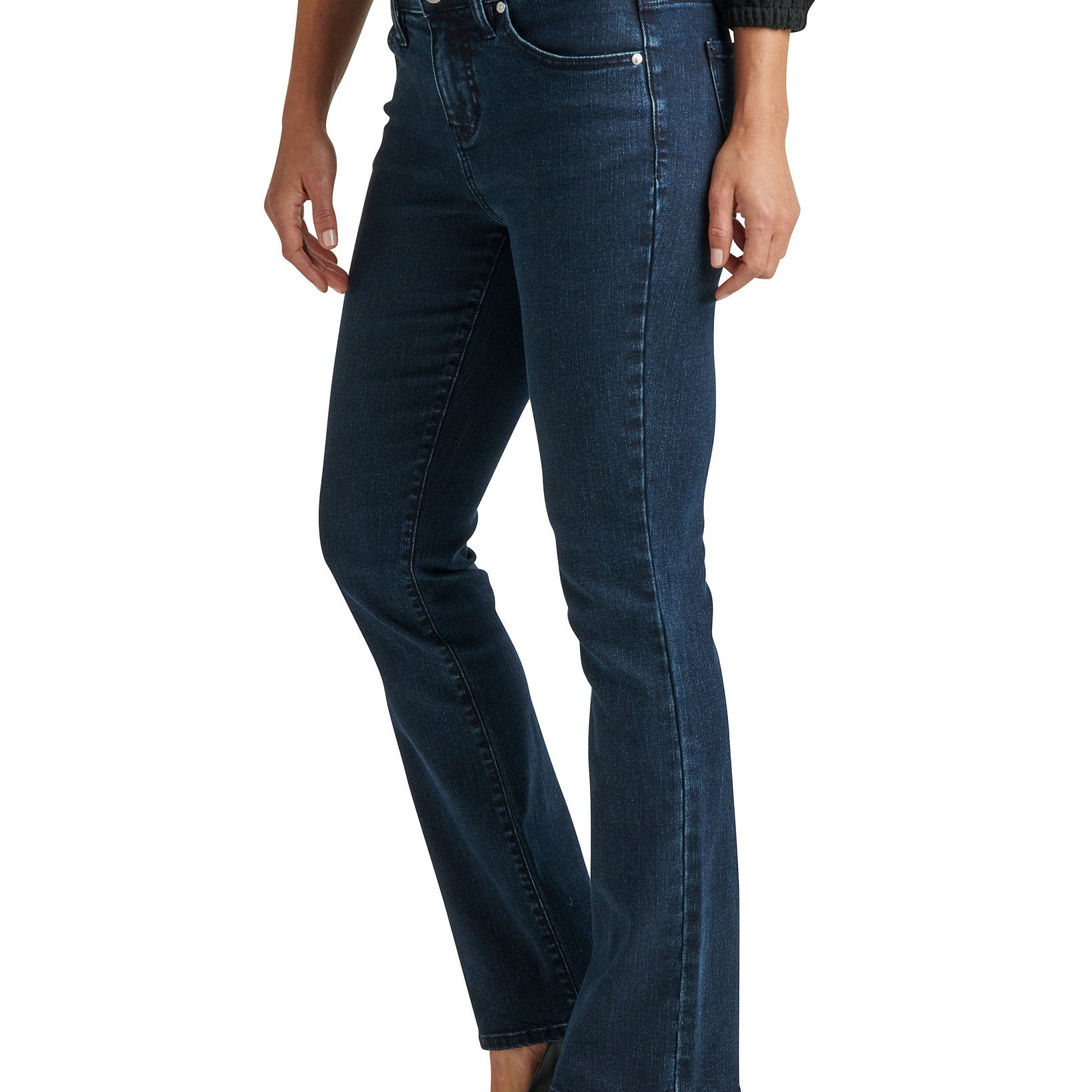 JAG Womens Petite Eloise Boot Mid Rise Jeans
