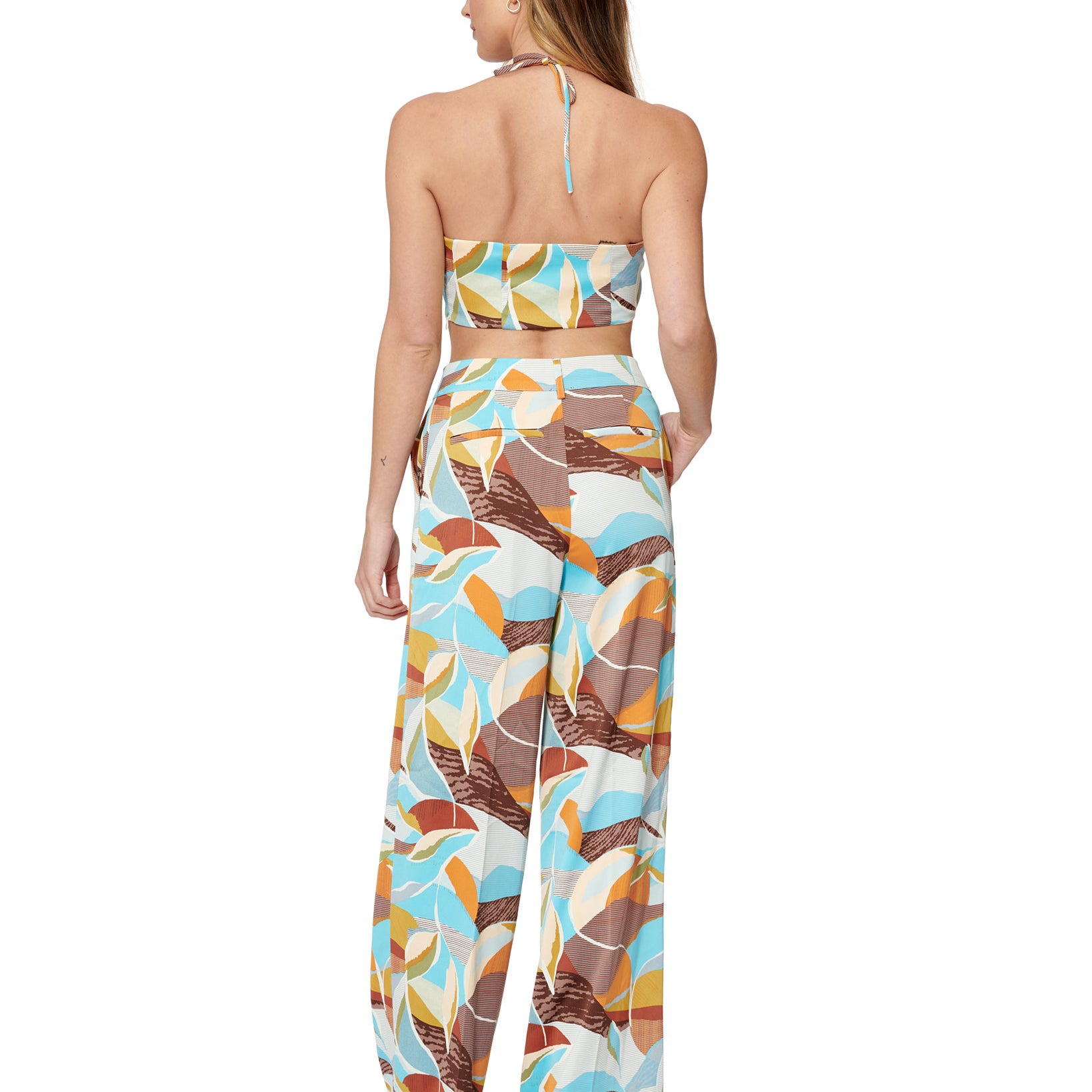 Bar III Women Tropical Print Wide Leg Pants