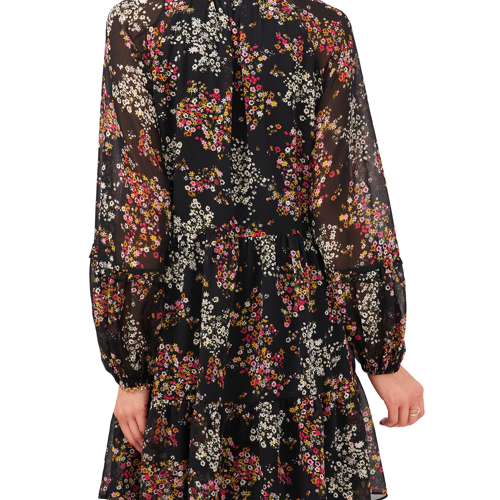 MSK Women Floral Print Babydoll Dress
