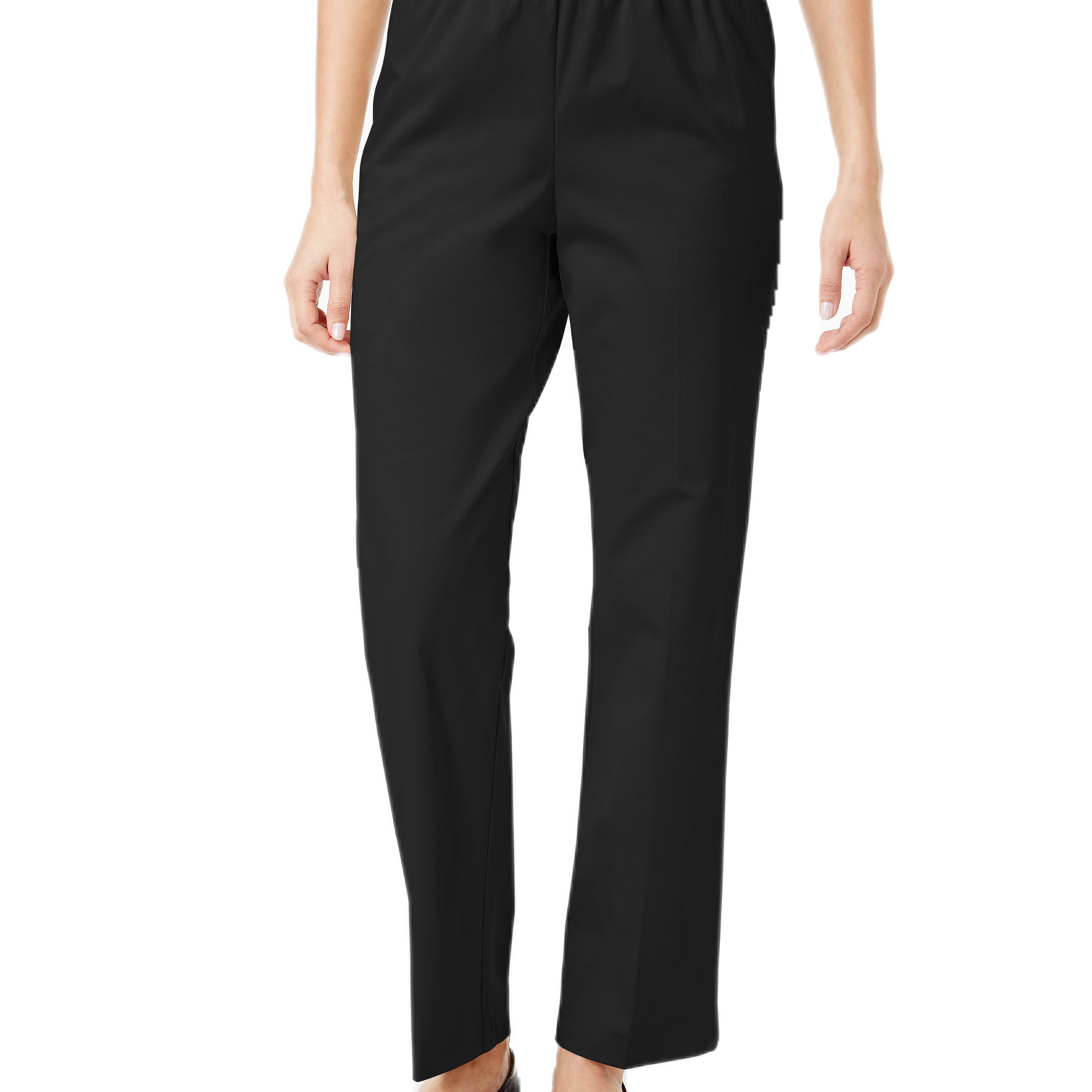 Alfred Dunner Women Classics Twill Pull On Pants Black