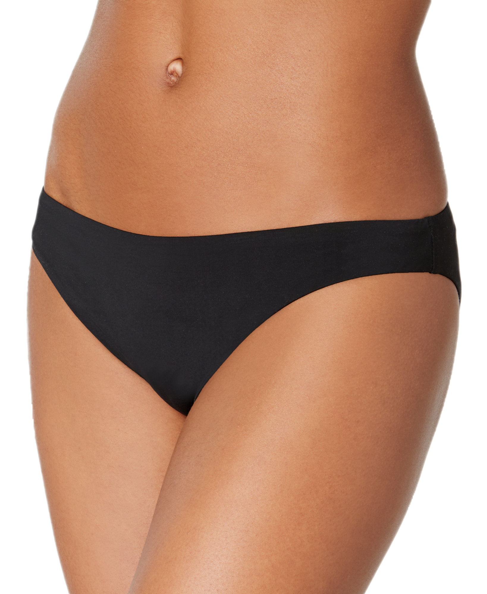 Bar III Women Cheeky Hipster Bikini Bottoms Black