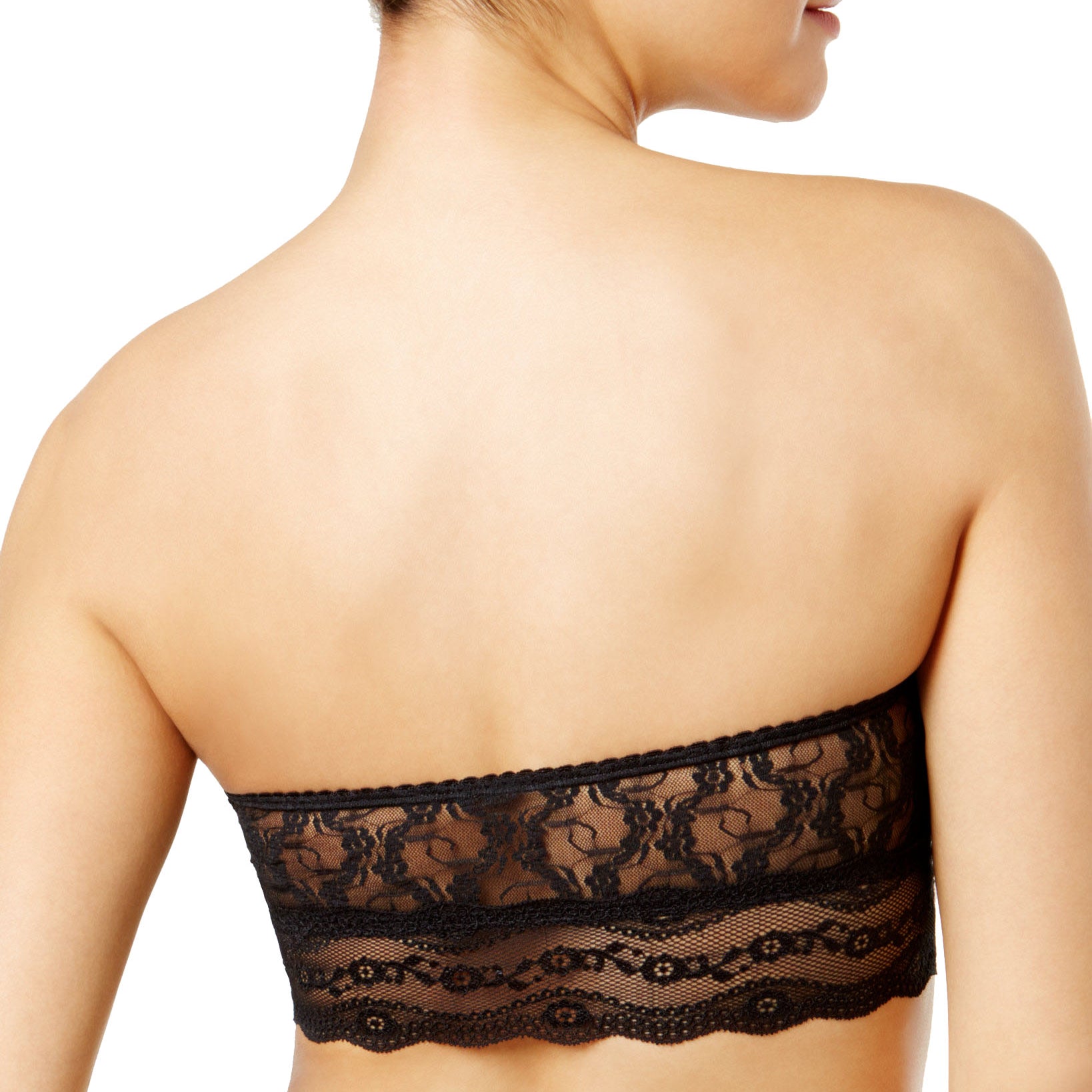 b.temptd Women Lace Kiss Bandeau Bralette