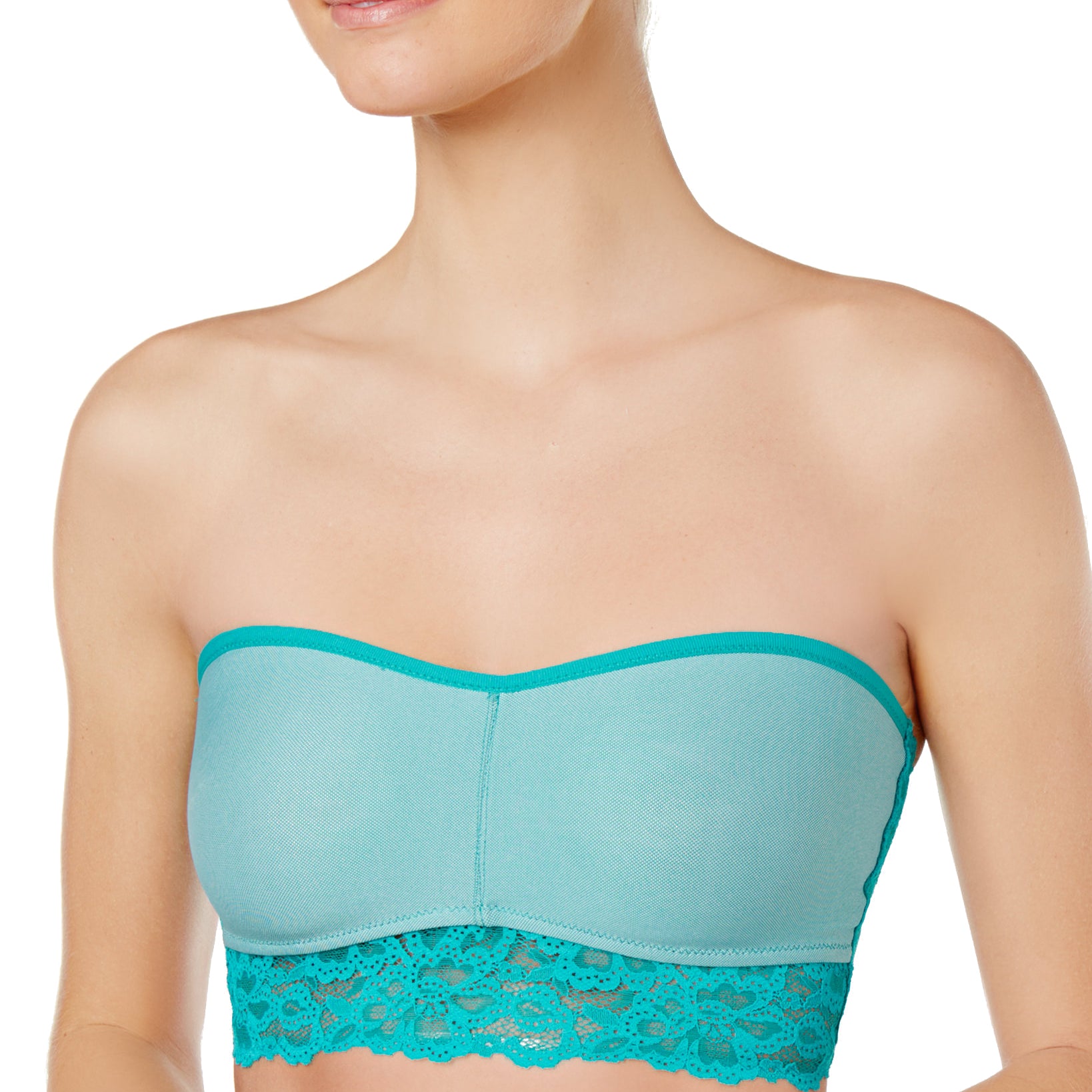 b.temptd Women b. Charming Sheer Lace Bandeau 910232 Lapis