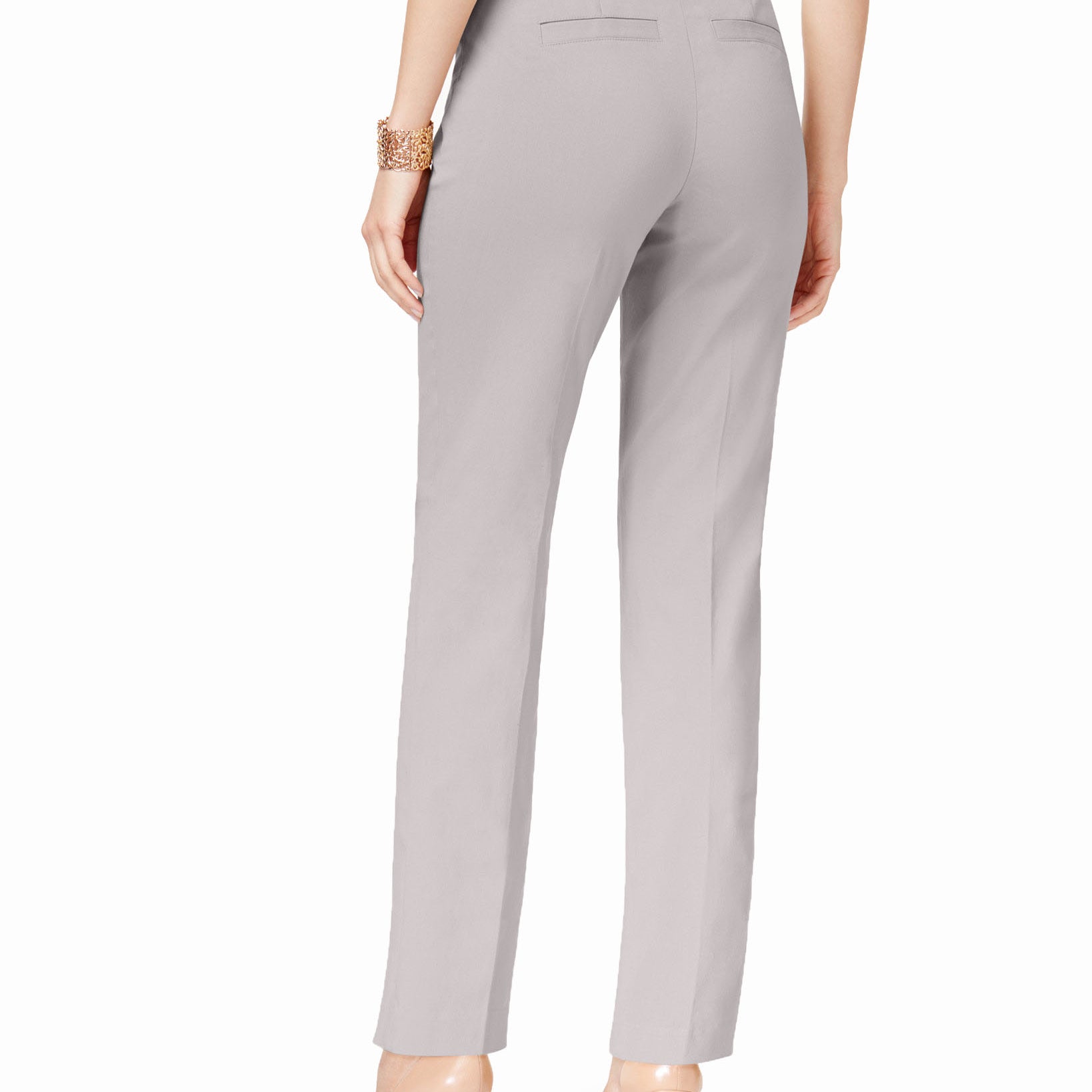 JM Collection Women Pull On Tummy Control Slim Leg Pants
