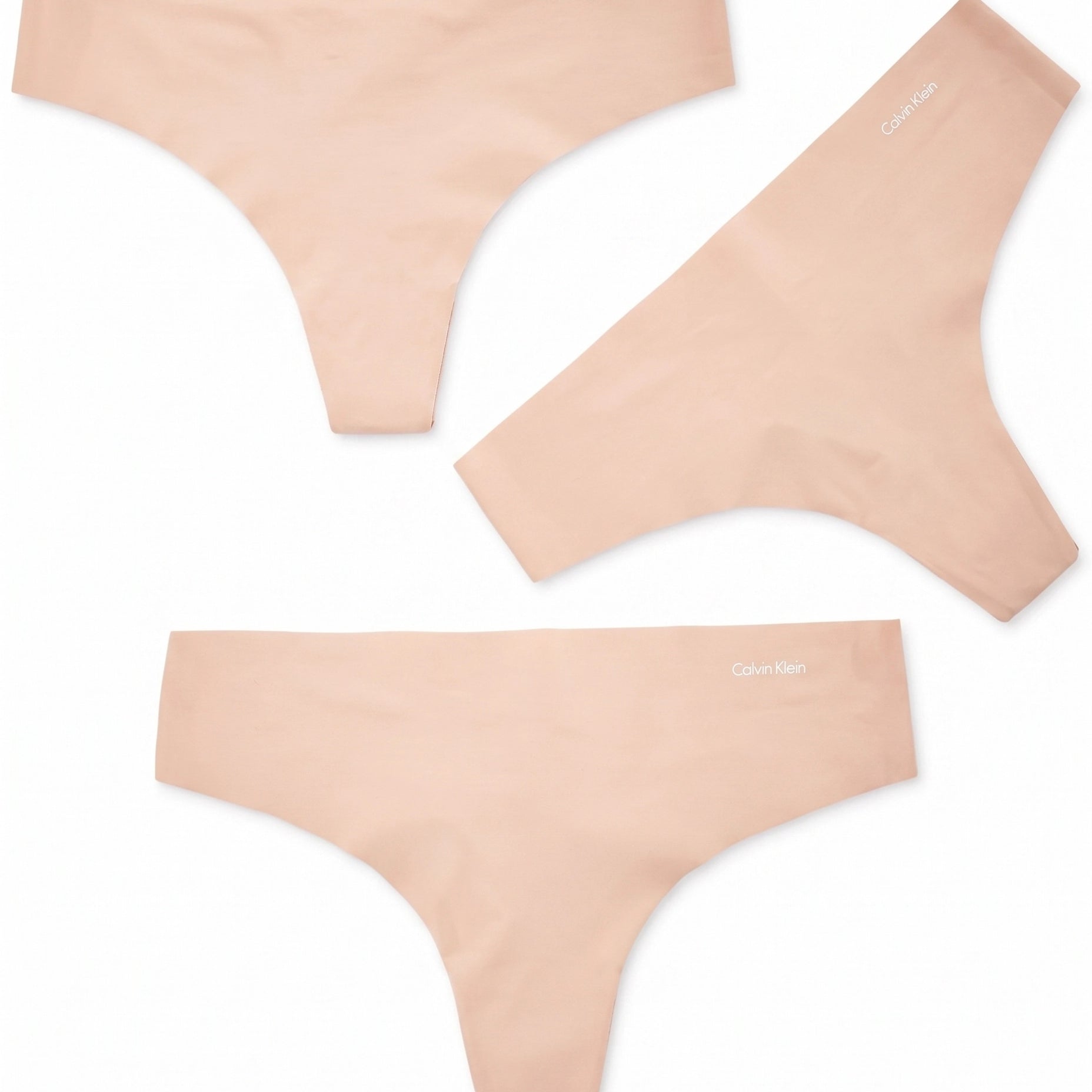 Calvin Klein Women Invisibles 3 Pack Thong Underwear QD3558