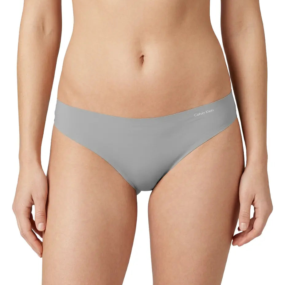 Gray Calvin Klein bikini bottom on a white background