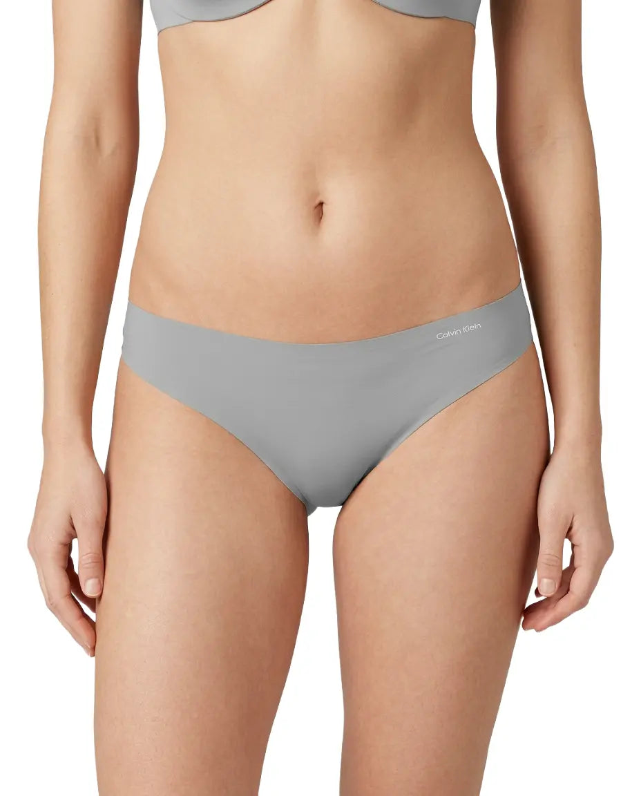 Gray Calvin Klein bikini bottom on a white background