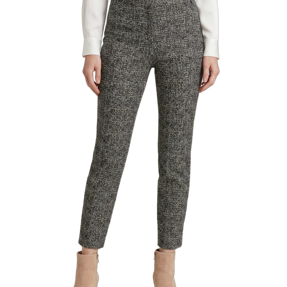 Tweed Calin Klein pants worn by a person on a white background