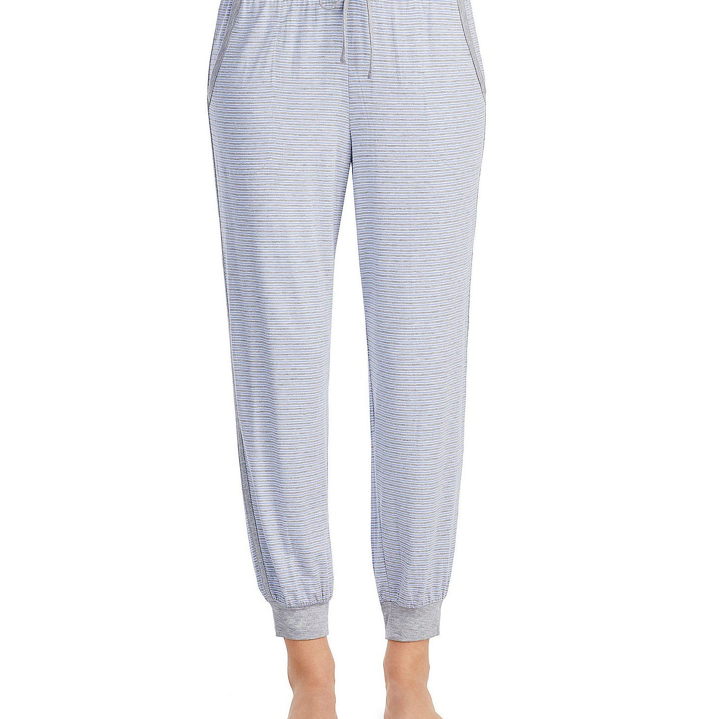 DKNY Women Contrast Print Jogger Pajama Pants