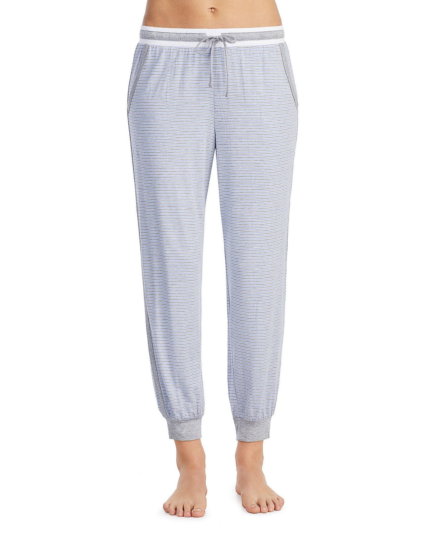 DKNY Women Contrast Print Jogger Pajama Pants