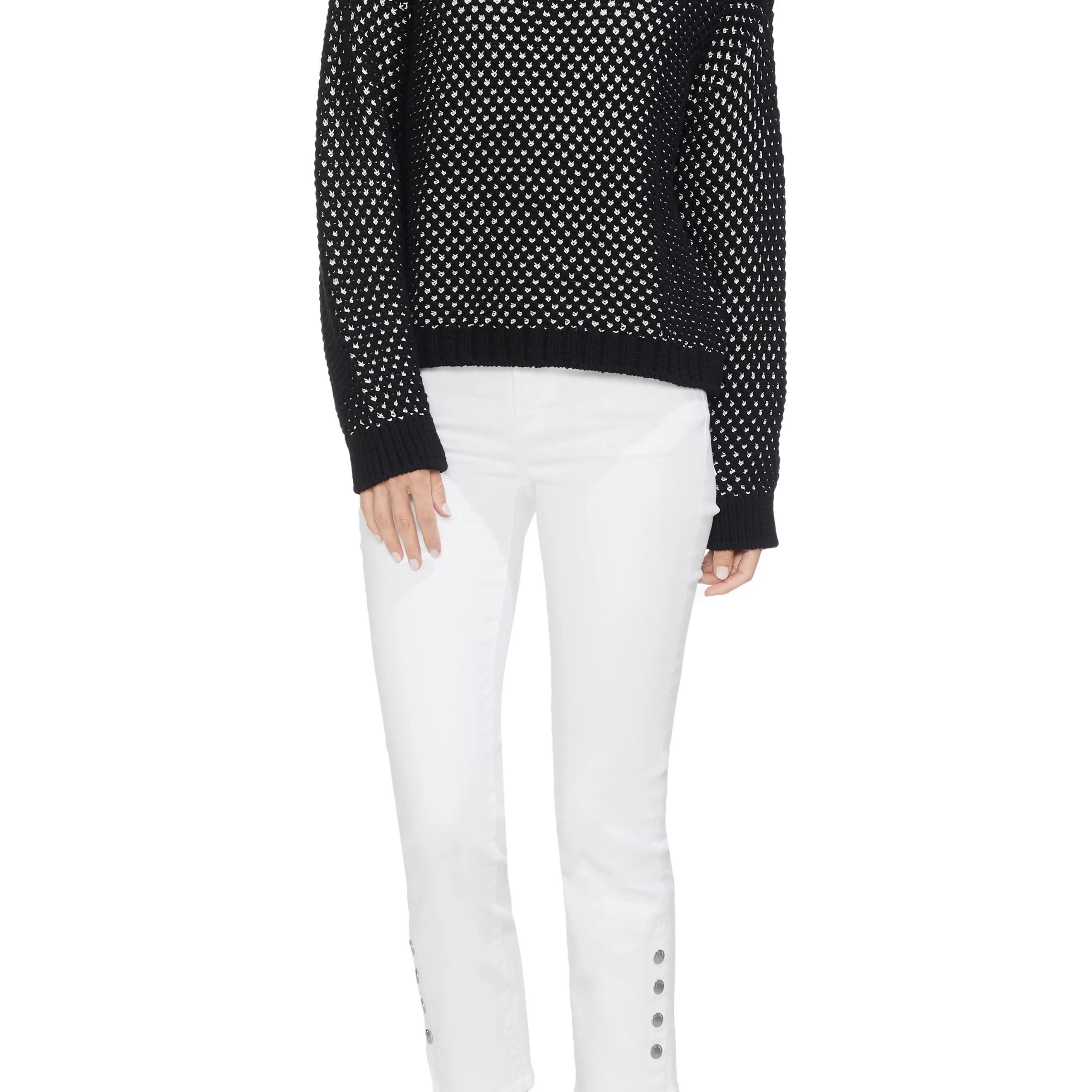 Vince Camuto Women Textured Stitch Sweater