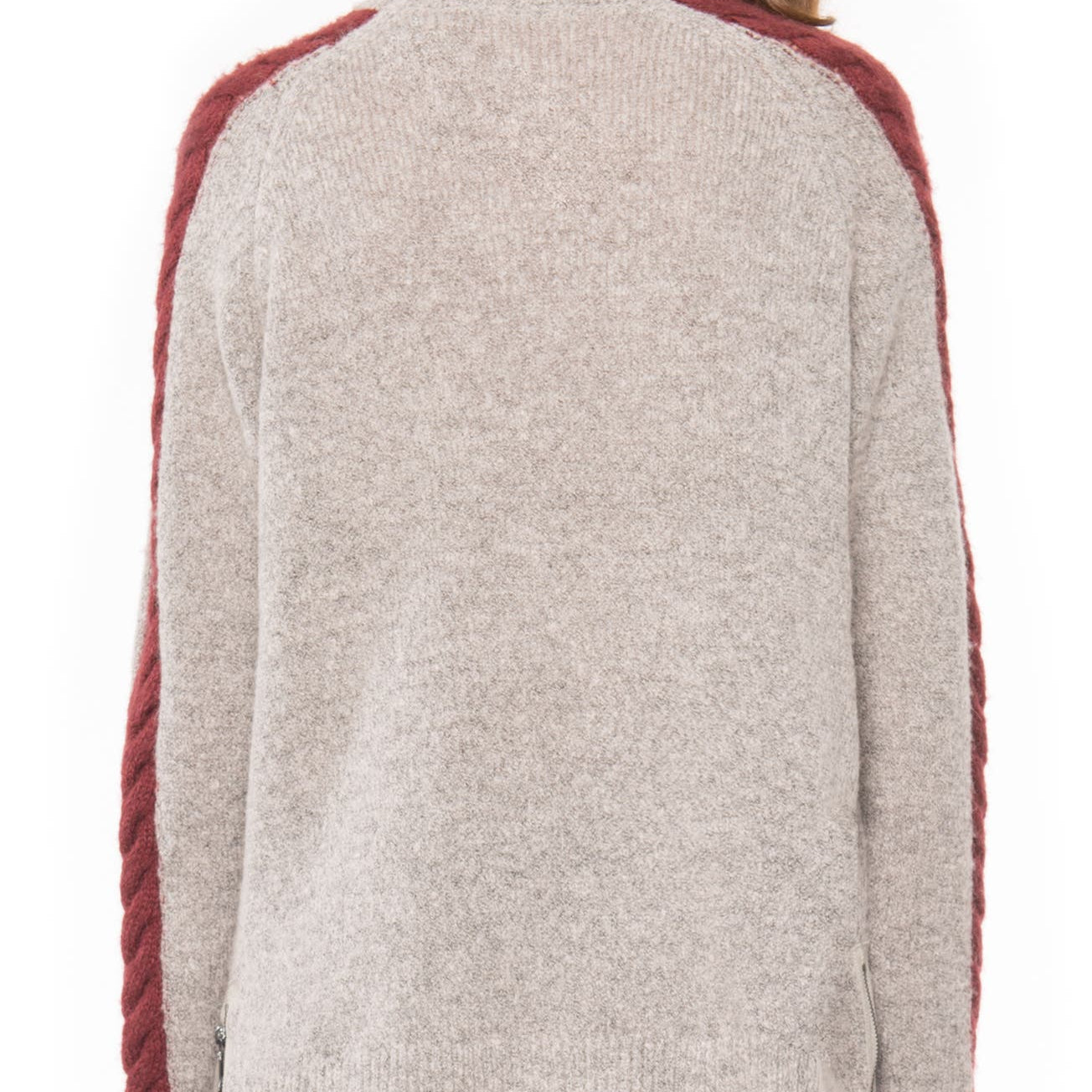 Willow & Clay Women Cable Detail Turtleneck Sweater