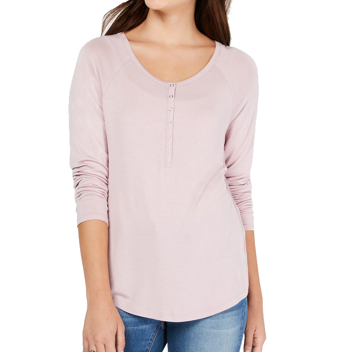 Hippie Rose Women Scoop Neck T Shirt Mauve