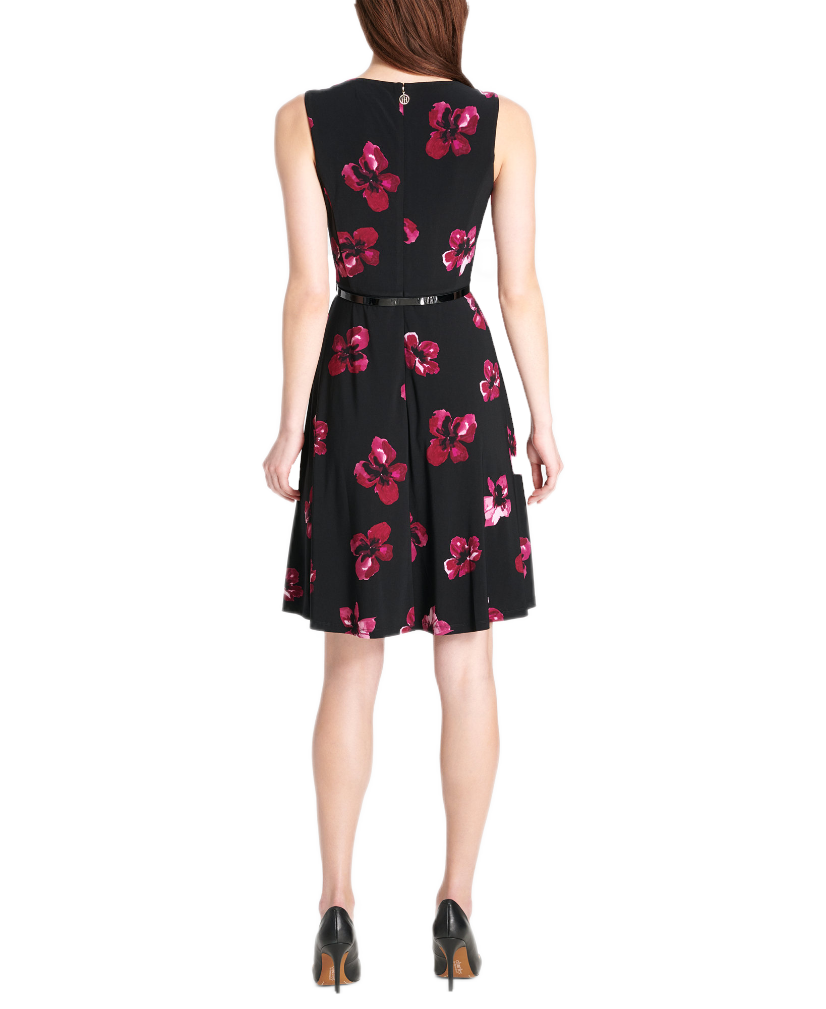 Tommy Hilfiger Women Floral Belted Fit & Flare Dress
