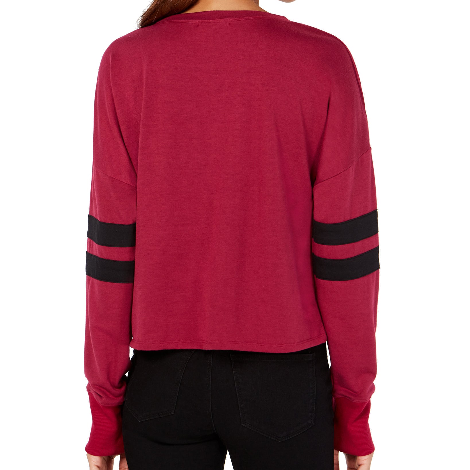 Material Girl Metallic Graphic Varsity Stripe T Shirt