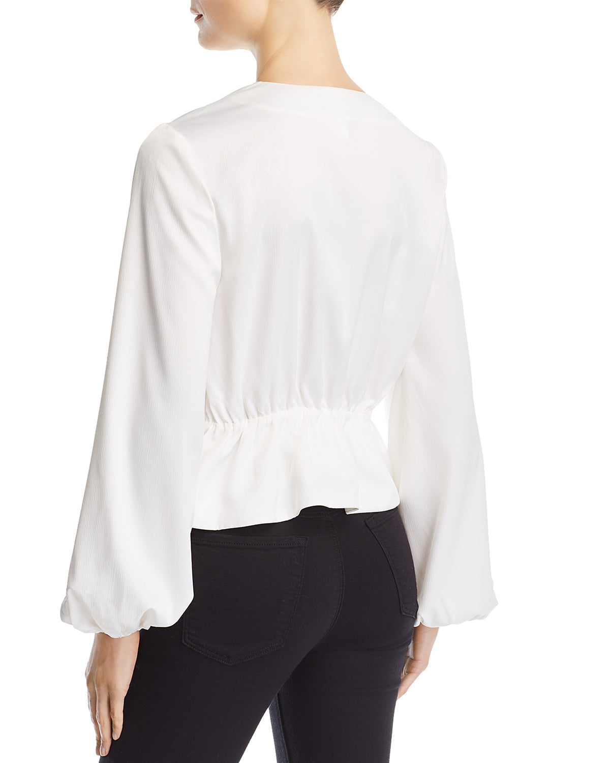 Finders Keepers Women Pompeii Front Button Peplum Blouse