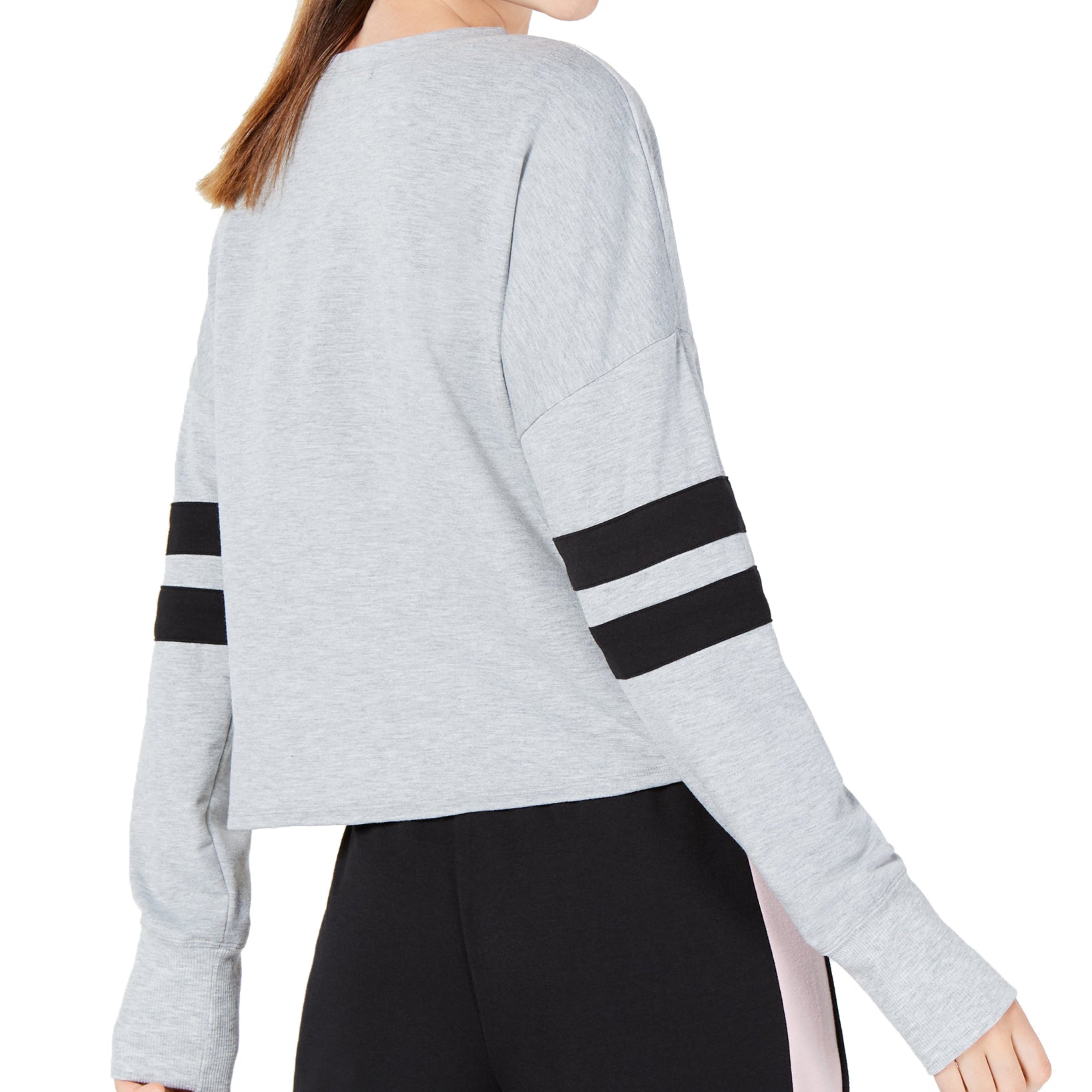 Material Girl Metallic Graphic Varsity Stripe T Shirt
