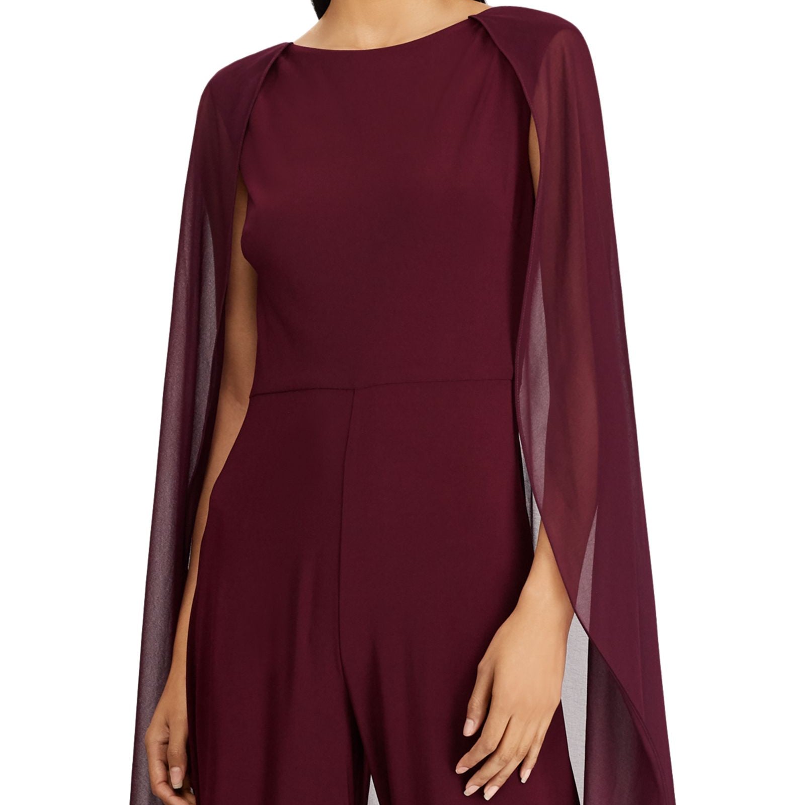 LAUREN Ralph Lauren Women Cape Overlay Jumpsuit