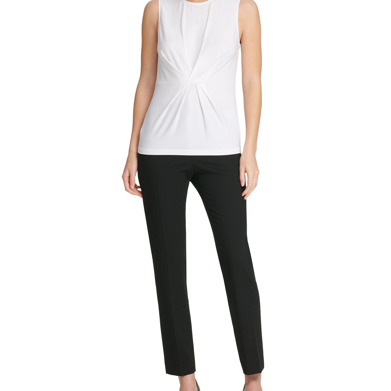 DKNY Women Center Pleat Top