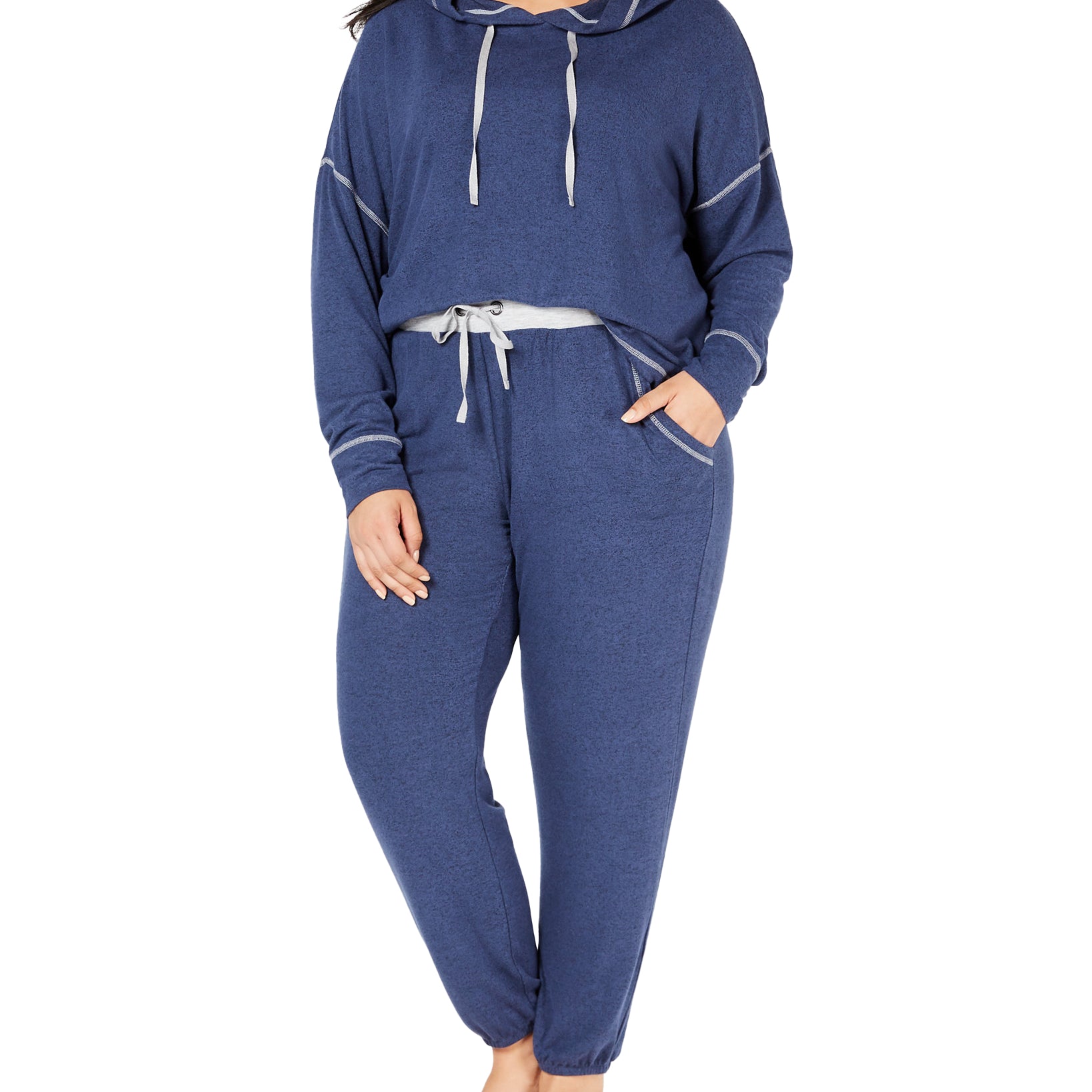 Alfani Women Plus Brushed Hacci Knit Hoodie
