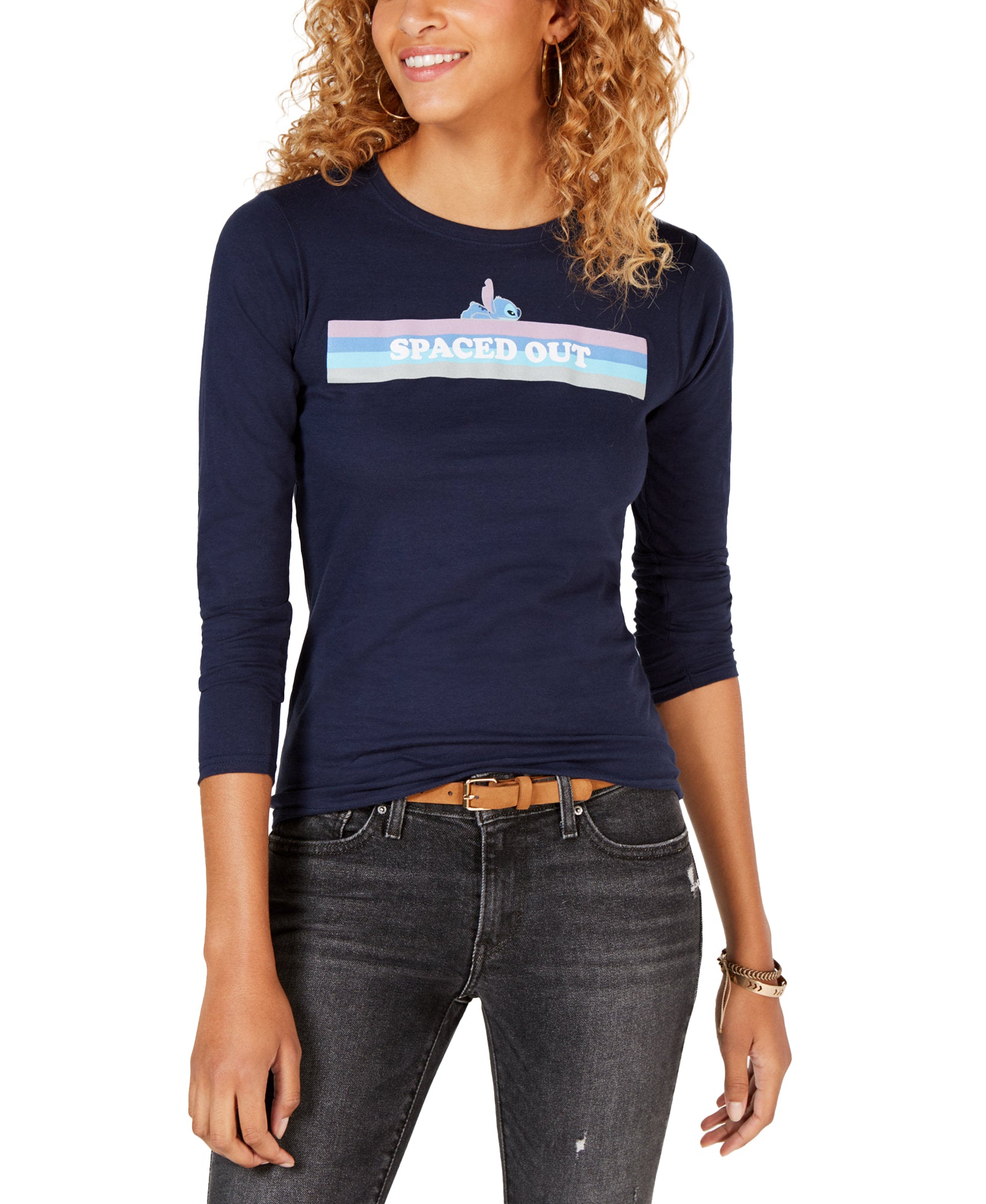 Freeze 24 7 Spaced Out Graphic Cotton T Shirt Navy