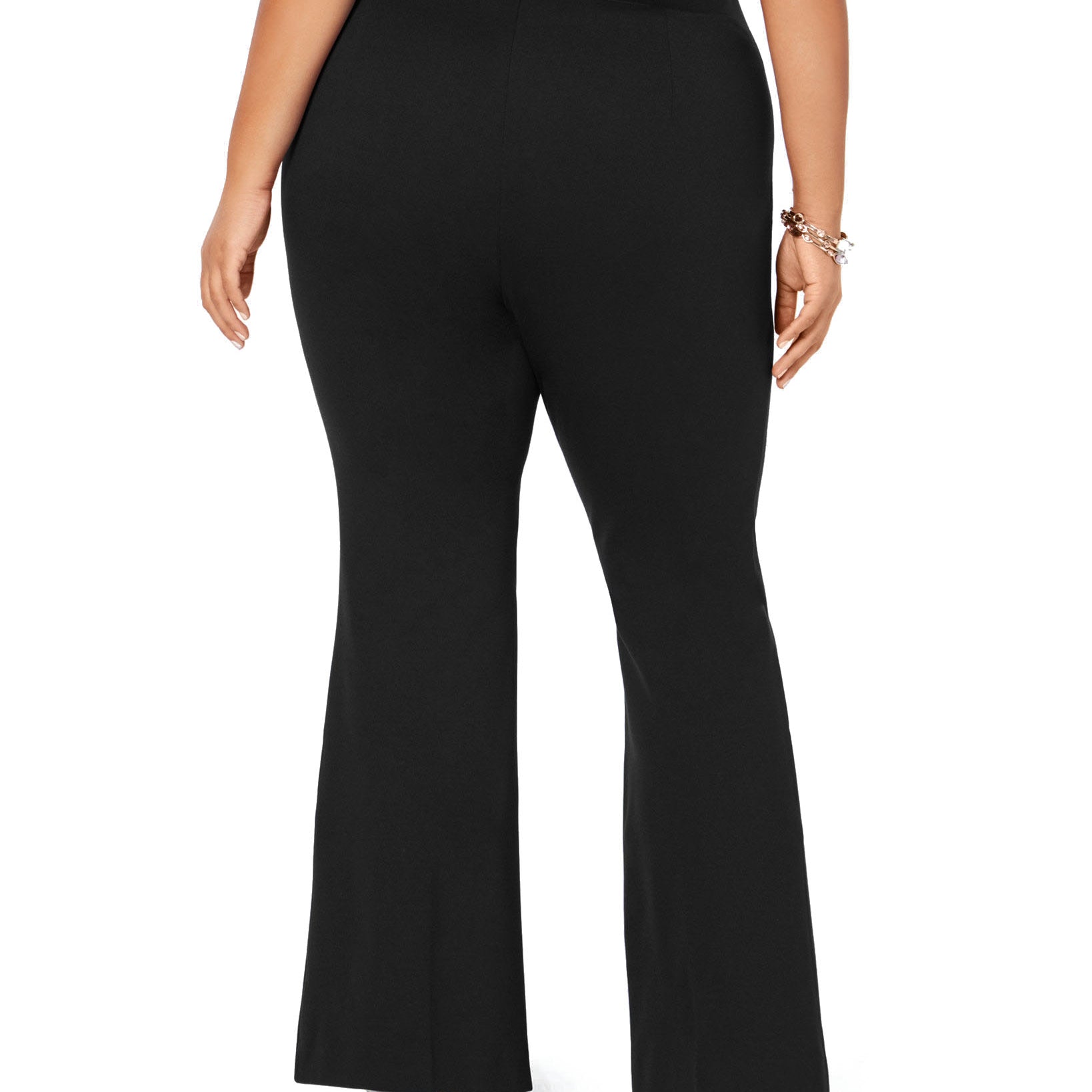 INC International Concepts Women Plus Ponté Knit Slit Front Pants
