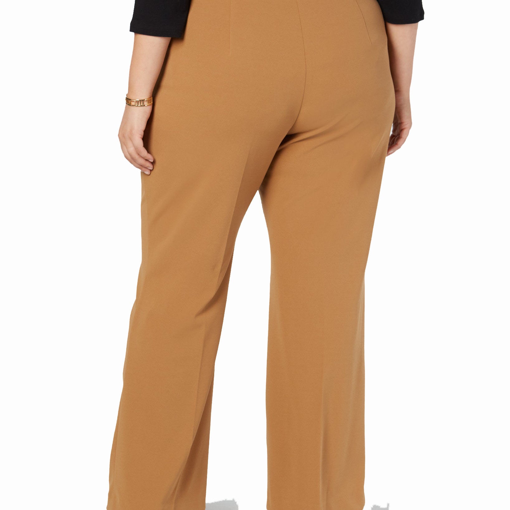 INC International Concepts Women Plus Grommet Detail Wide Leg Pants