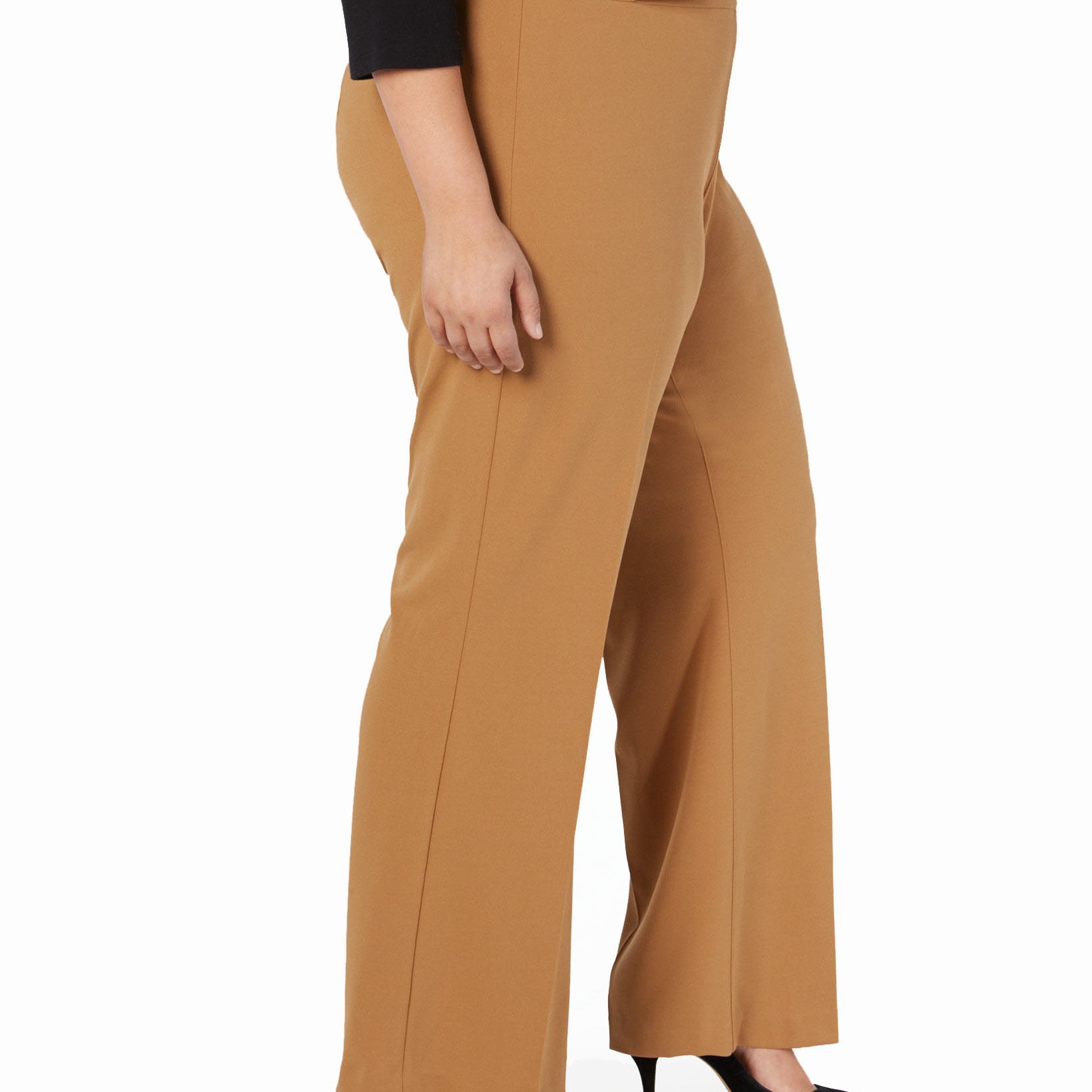 INC International Concepts Women Plus Grommet Detail Wide Leg Pants