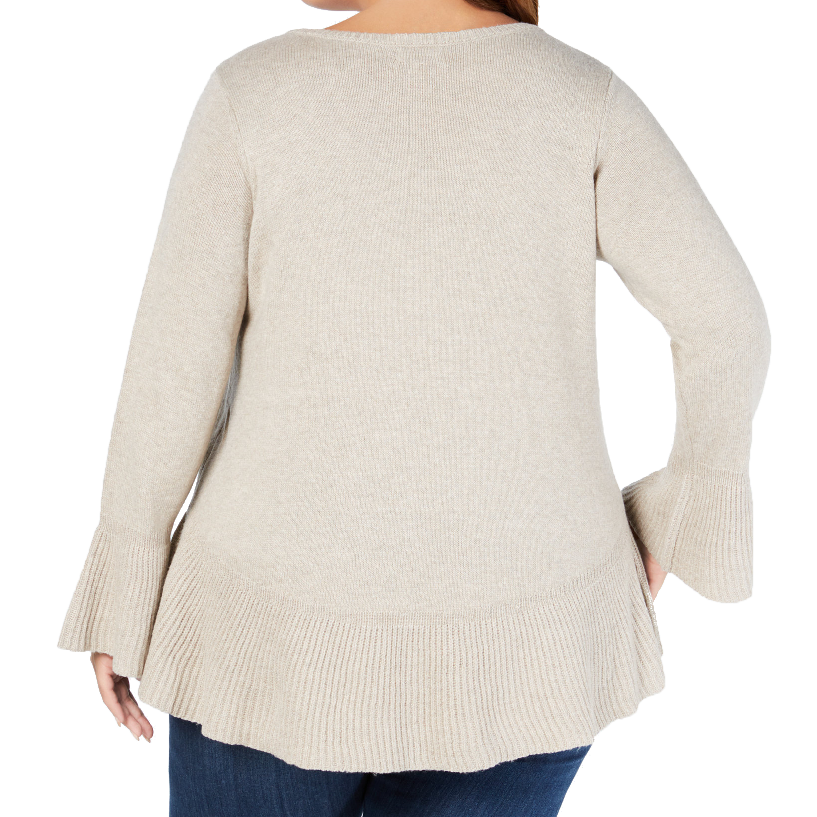 Style & Co Women Plus Ruffled Sweater