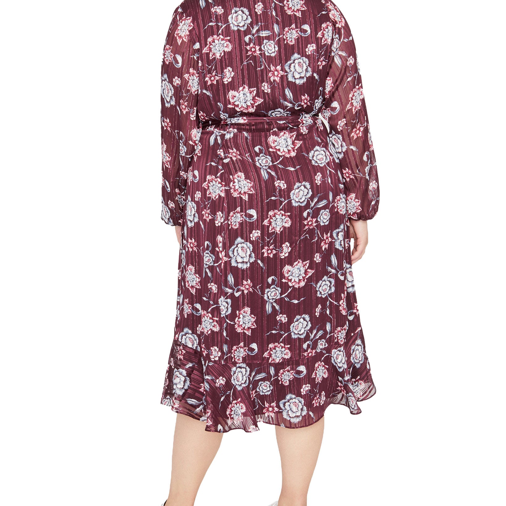 RACHEL Rachel Roy Women Plus Trendy Floral Print Wrap Dress