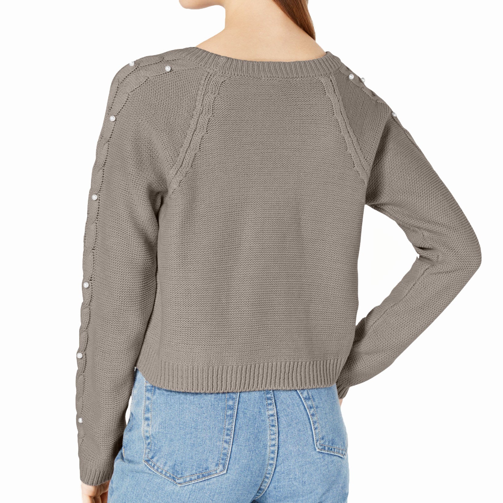 Freshman Embellished Cropped Sweater
