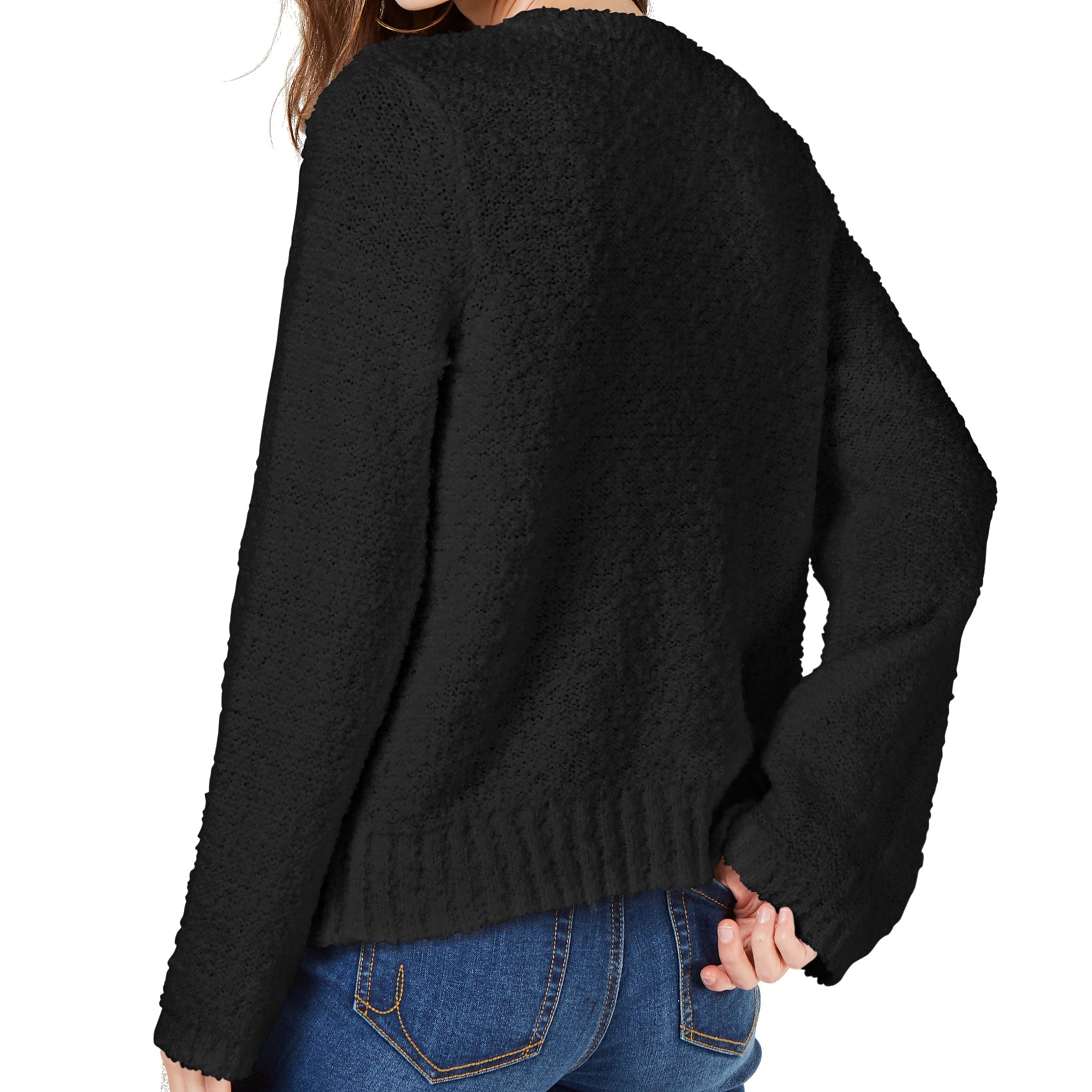 INC International Concepts Women Embellished Popcorn Sweater