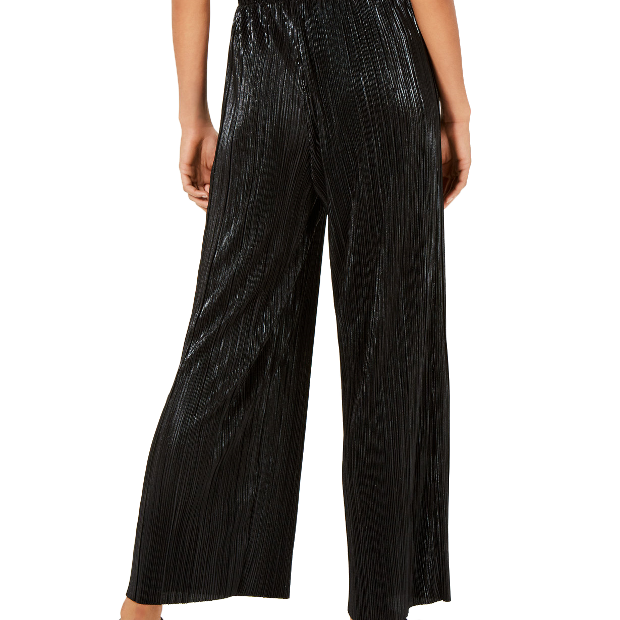 Be Bop Women Pleated Metallic Pants