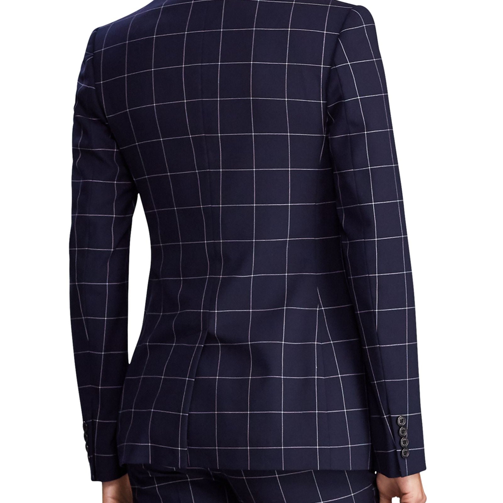 LAUREN Ralph Lauren Women Windowpane Check Blazer