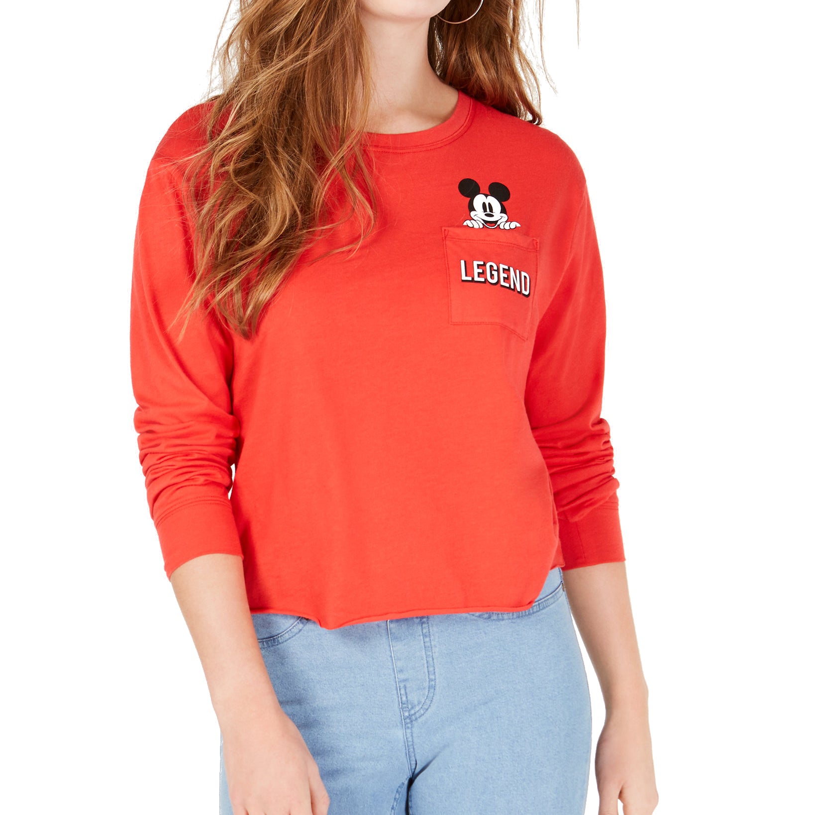 Love Tribe Disney Mickey Mouse Pocket T Shirt Red