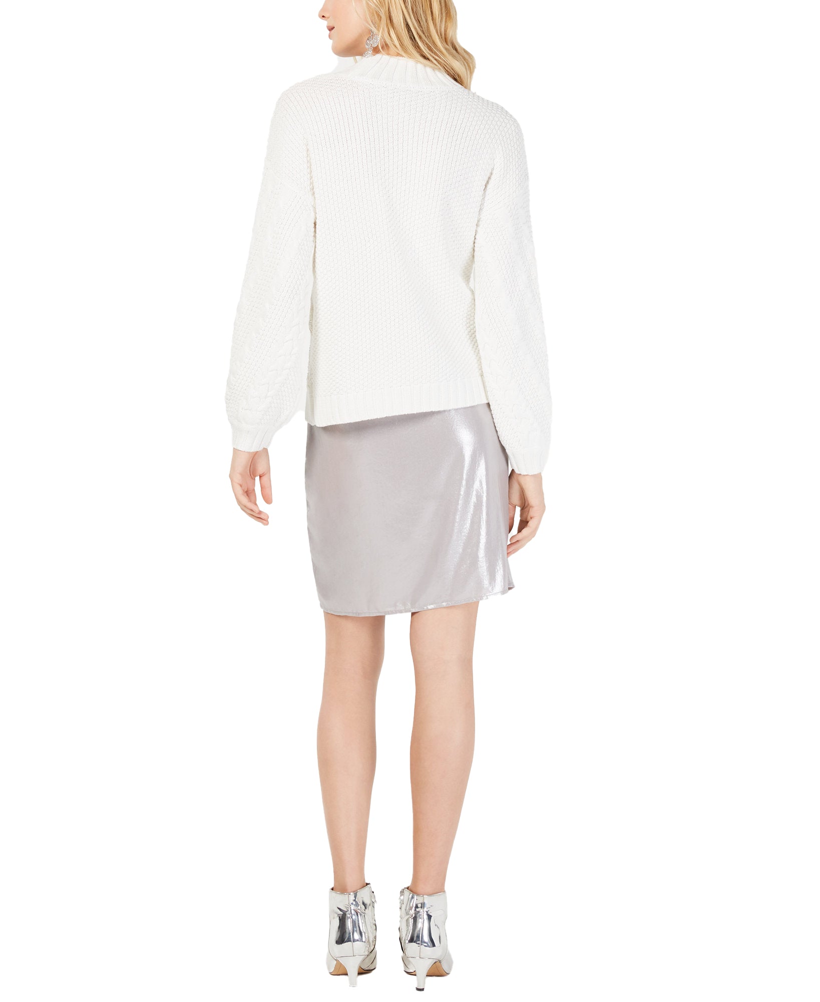 INC International Concepts Women Cable Knit Pullover Sweater