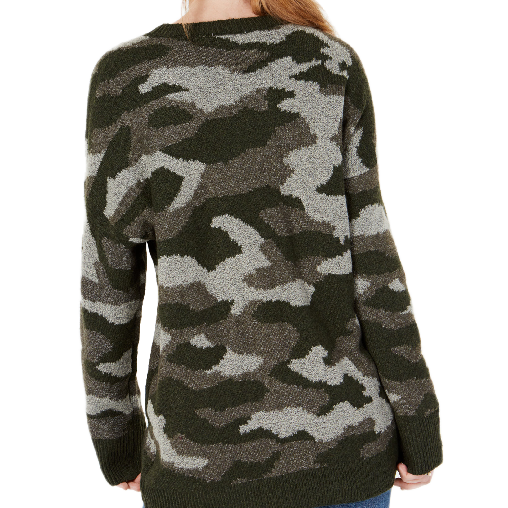 Ultra Flirt Camo Pullover Sweater