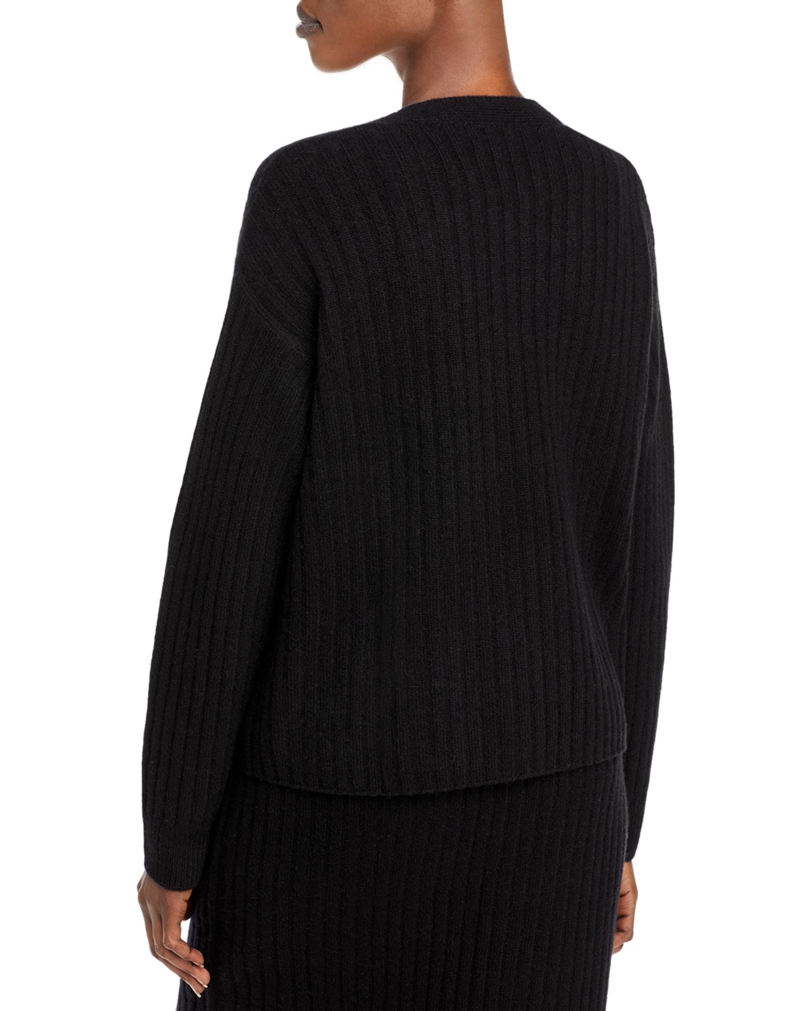 C by Bloomingdales Women Ribbed Cashmere Cardigan 100% Exclusive