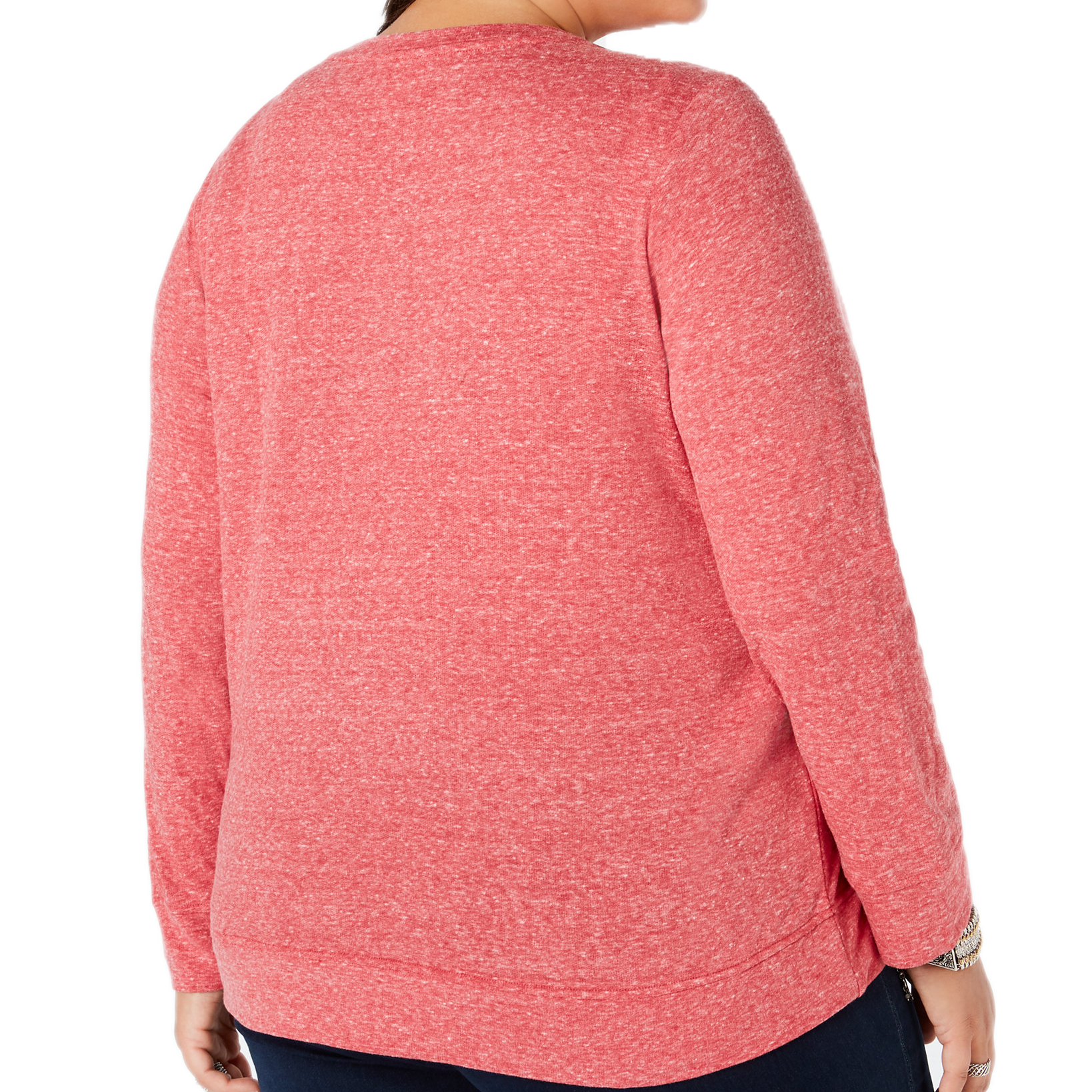 Style & Co Women Plus Reindeer Sweatshirt