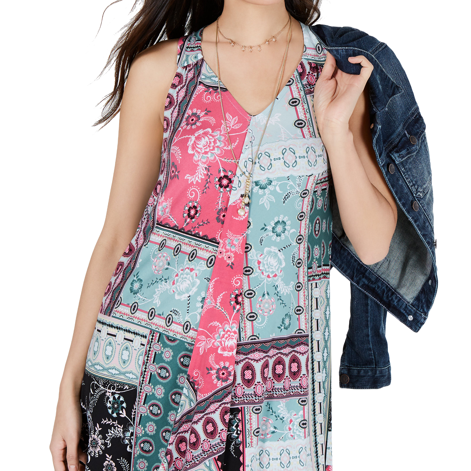 Style & Co Petite Printed Scarf Dress
