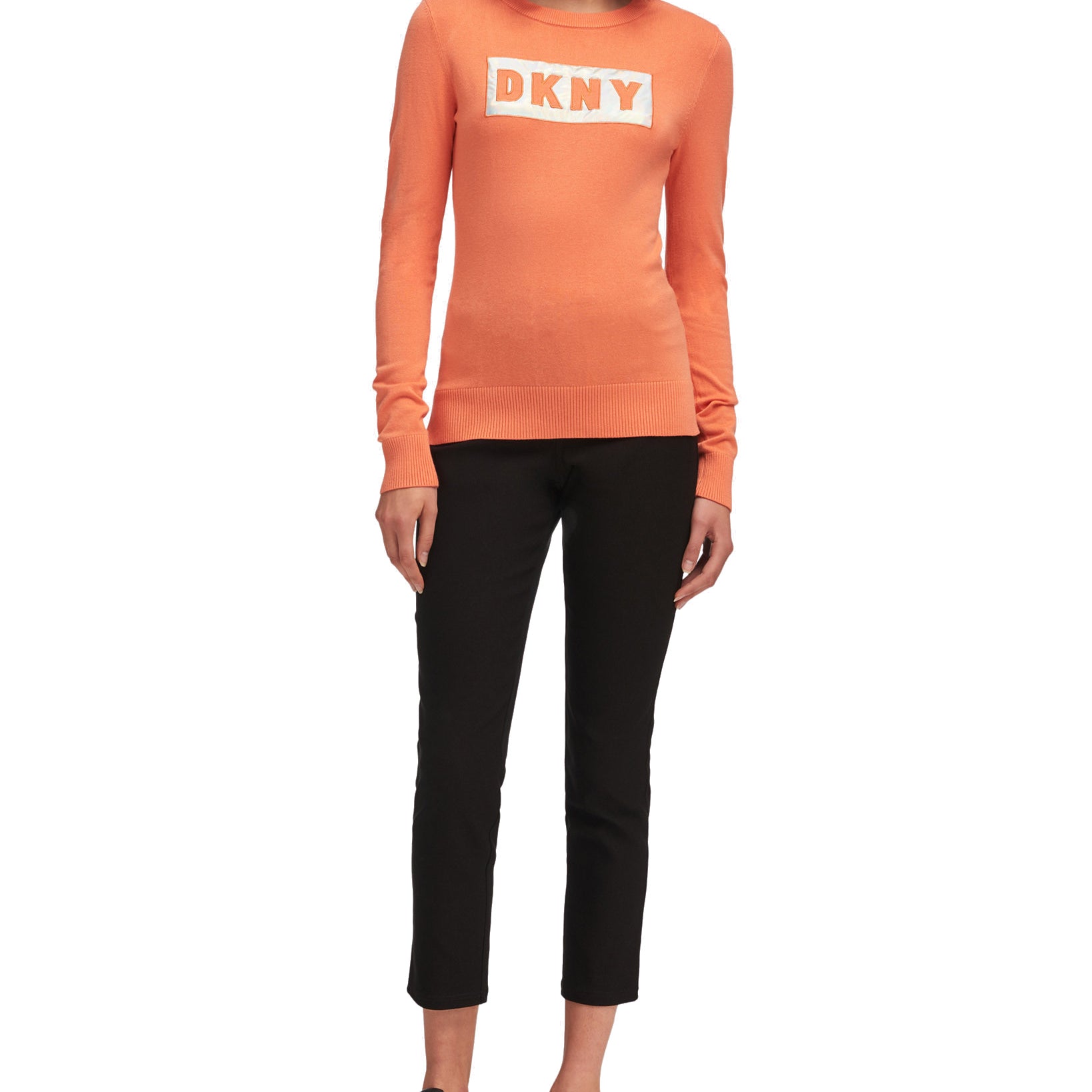 DKNY Women Block Letter Logo Sweatshirt