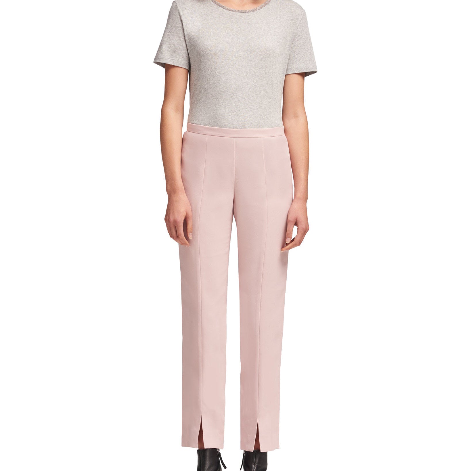 DKNY Women Front Slit Straight Leg Pants