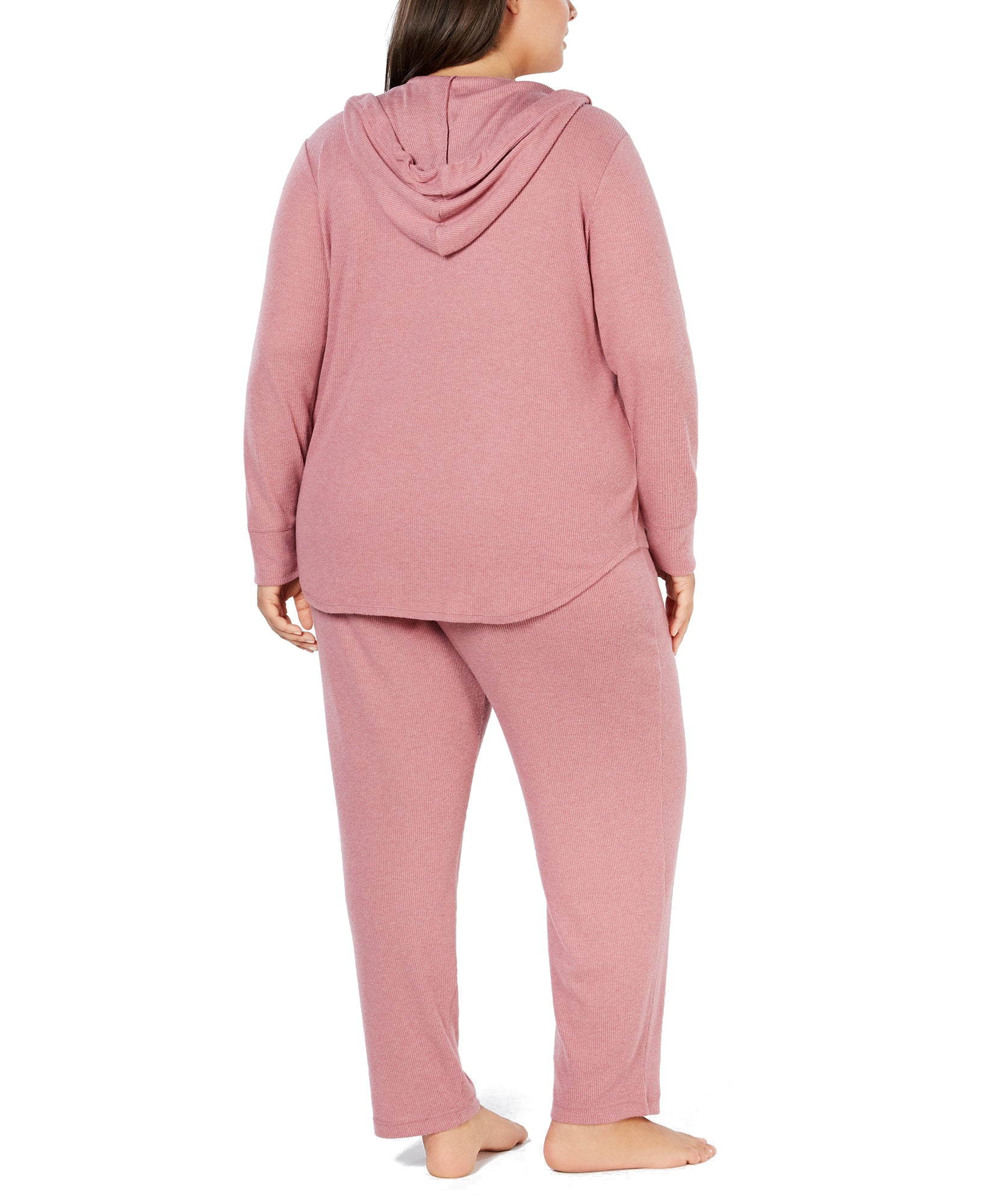 Alfani Women Plus Ribbed Soft Knit Hoodie
