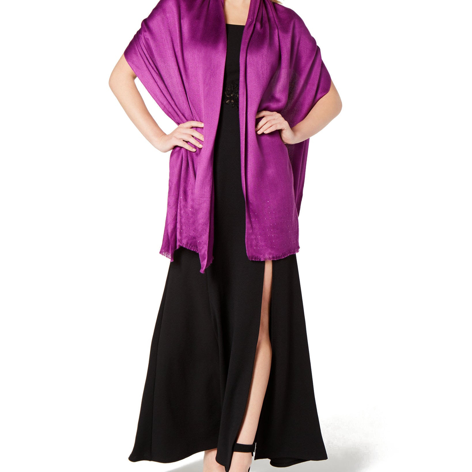 INC International Concepts Women Gemstone Wrap Plum