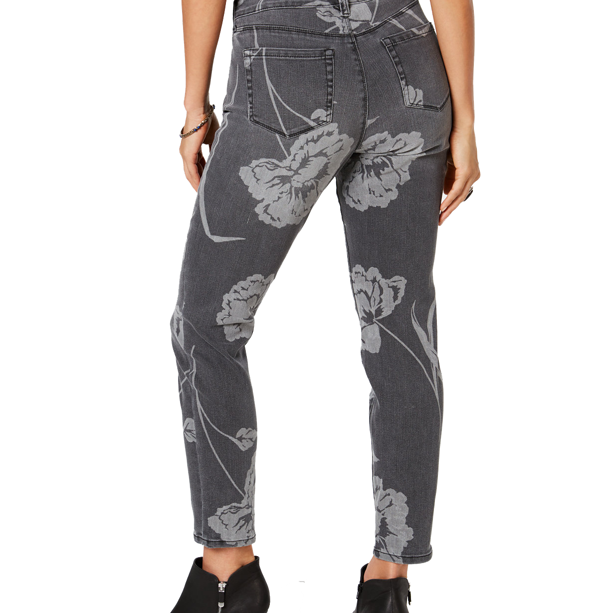 Style & Co Women Printed Curvy Skinny Jeans