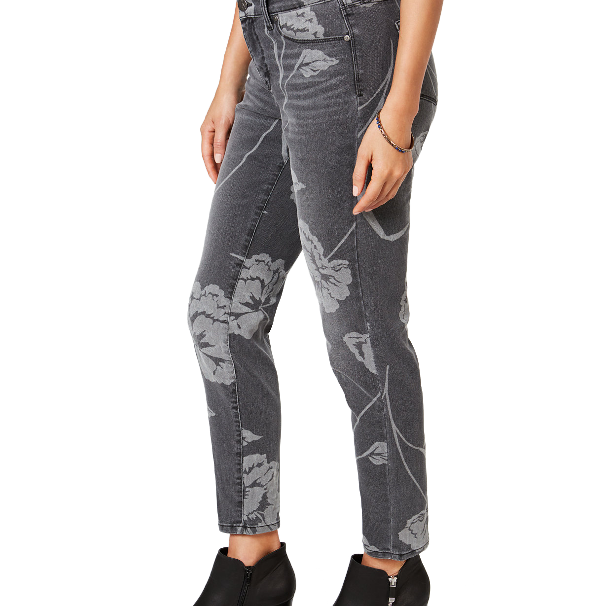 Style & Co Women Printed Curvy Skinny Jeans