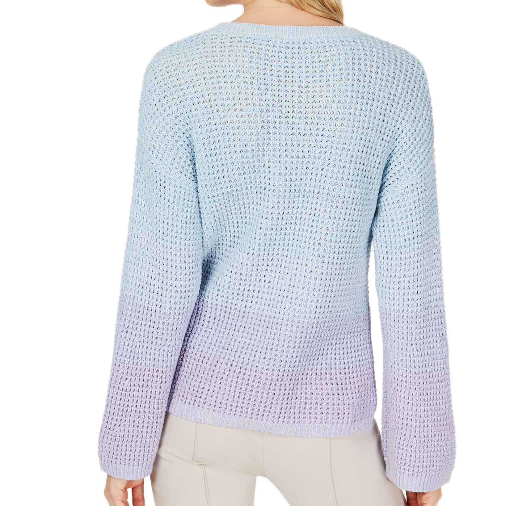 INC International Concepts Women Dip Dye Bell Sleeve Sweater