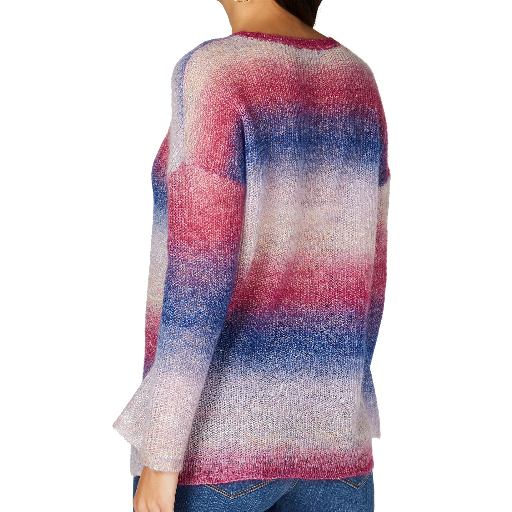INC International Concepts Women Ombré Striped Sweater