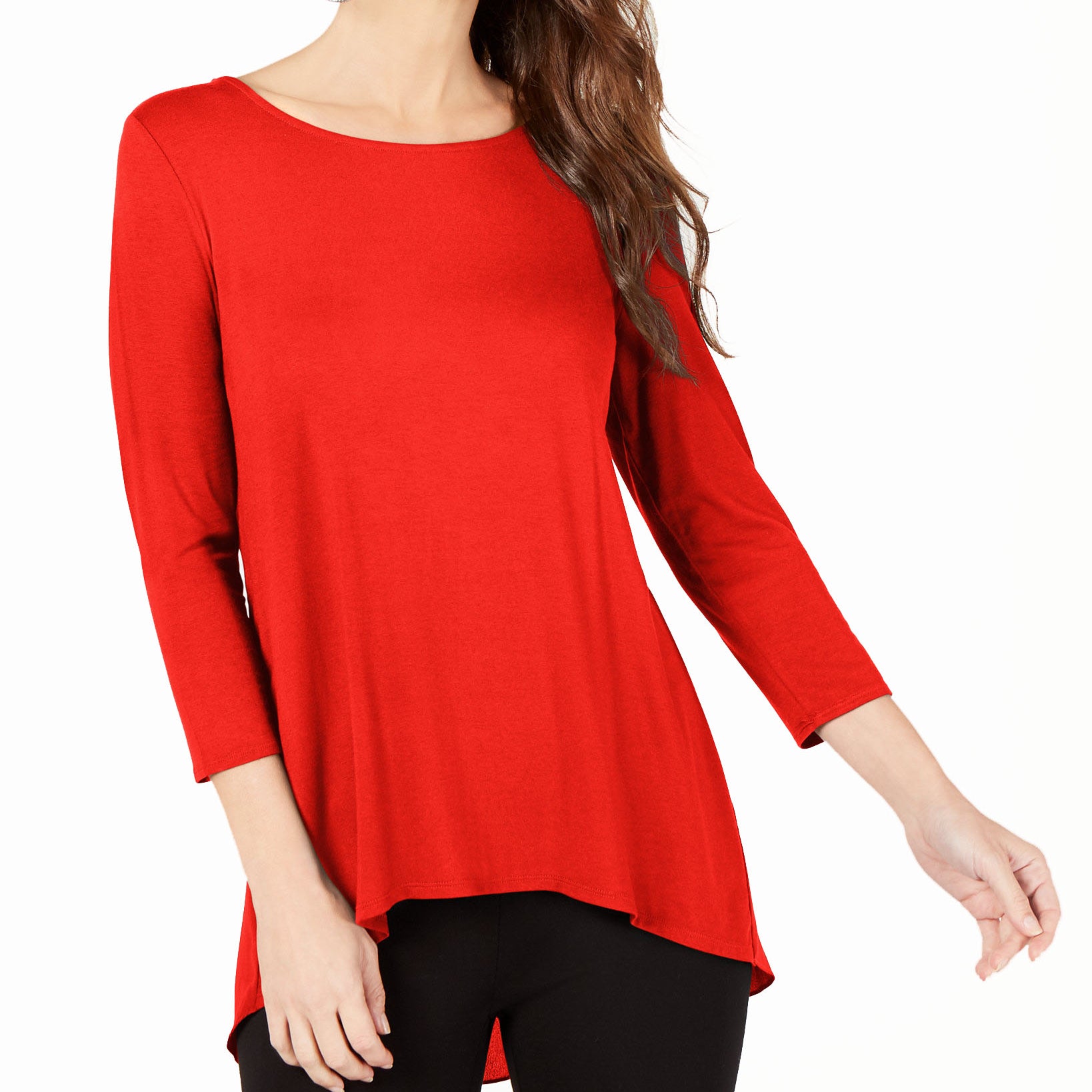 Alfani Women Woven Back Top Red